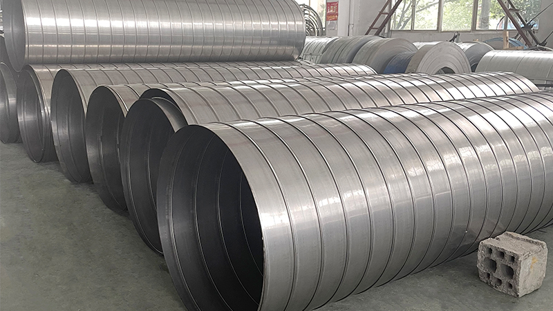 不銹鋼螺旋風(fēng)管 款式齊全 凈化系統(tǒng)送回風(fēng)管 通風(fēng)阻力小噪聲小-[大世界]